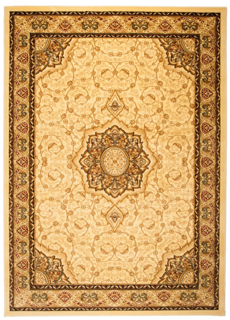 Alfombra Tradicional Yesemek Crema Medallón