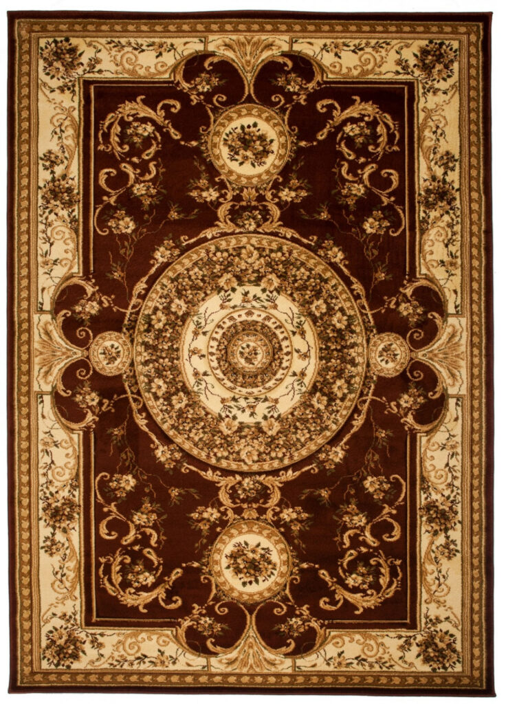 Alfombra Tradicional Yesemek Marrón Rosetón