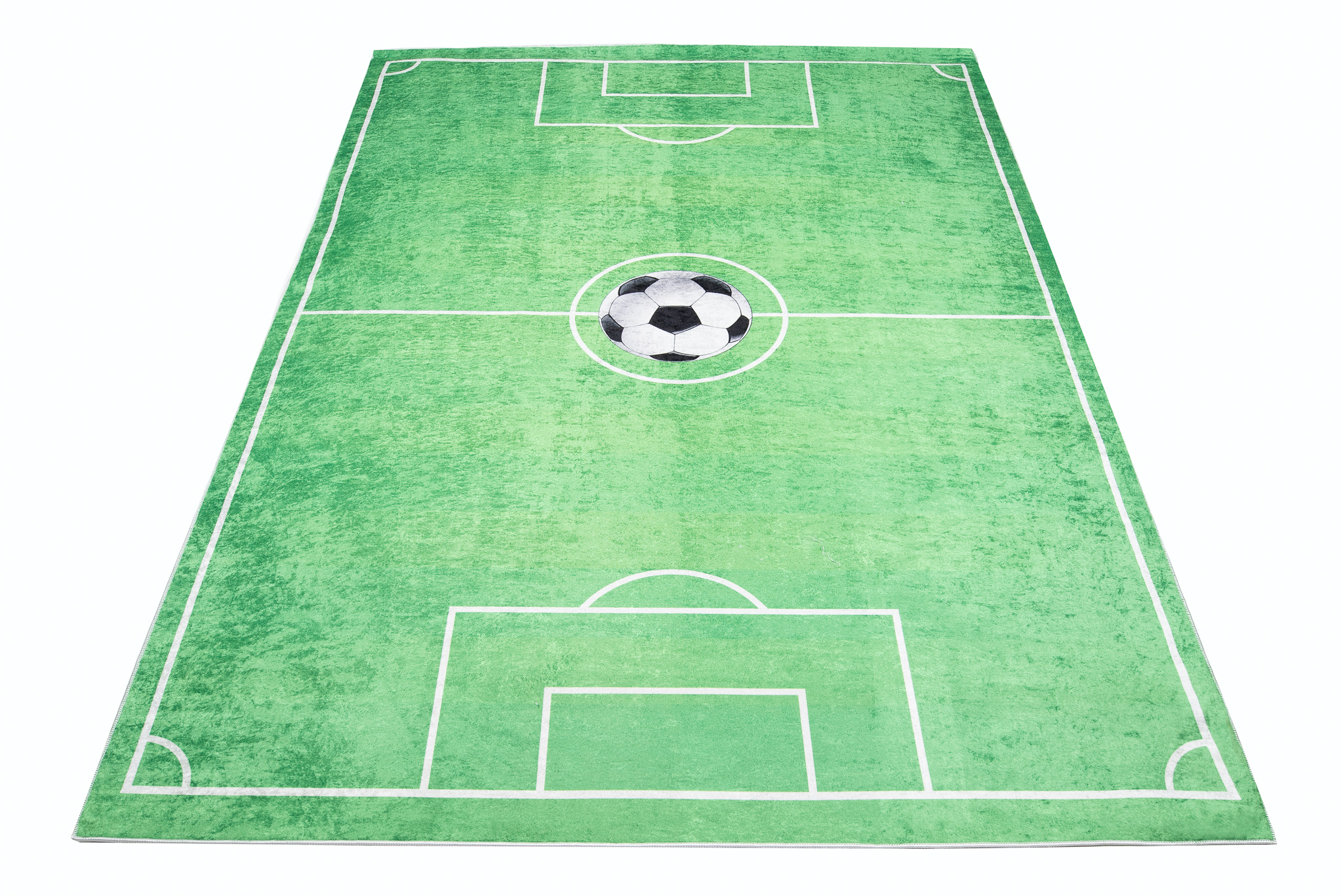 Alfombra Infantil Emma Verde Campo de Fútbol Antideslizante