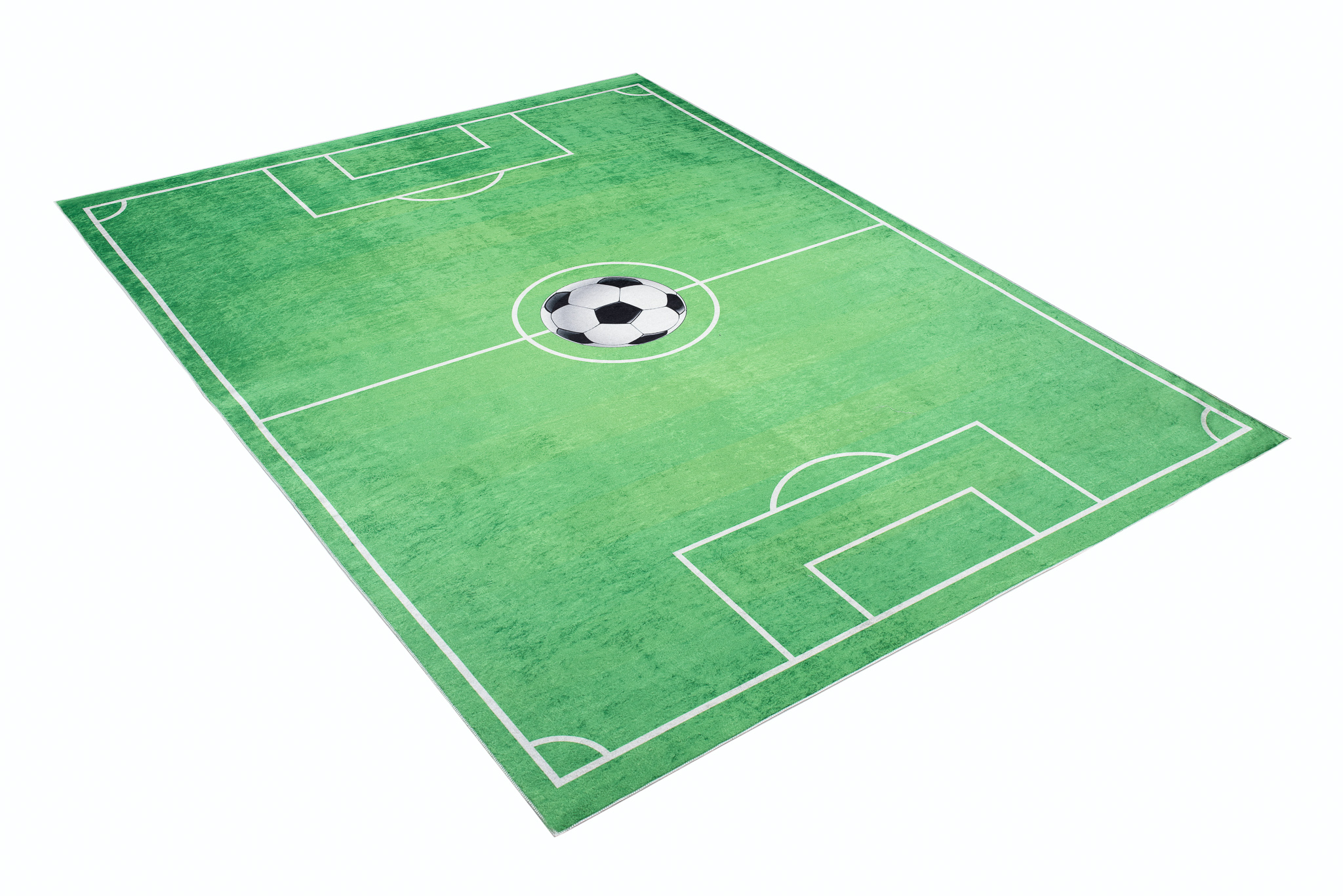 Alfombra Infantil Emma Verde Campo de Fútbol Antideslizante