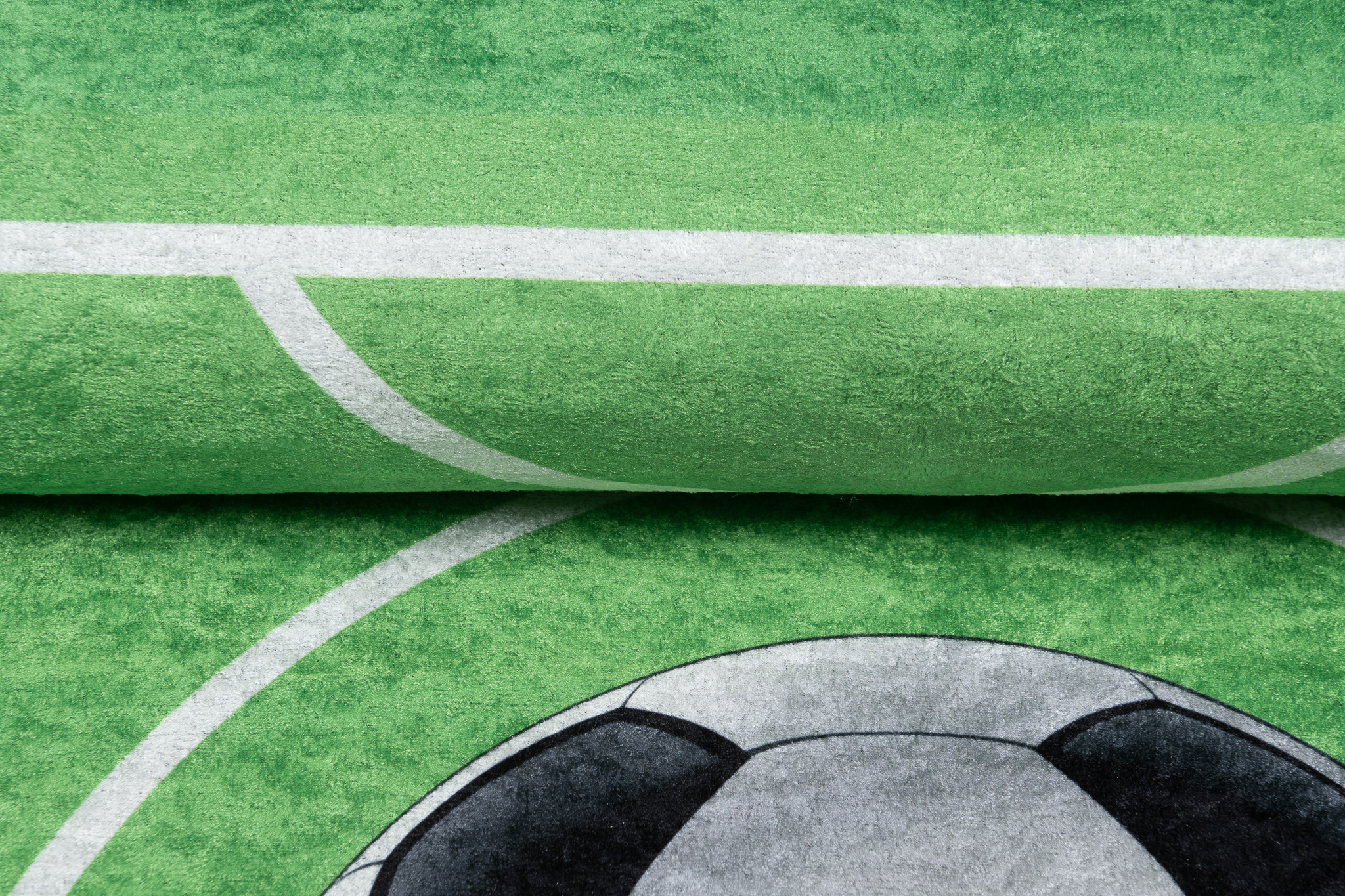 Alfombra Infantil Emma Verde Campo de Fútbol Antideslizante