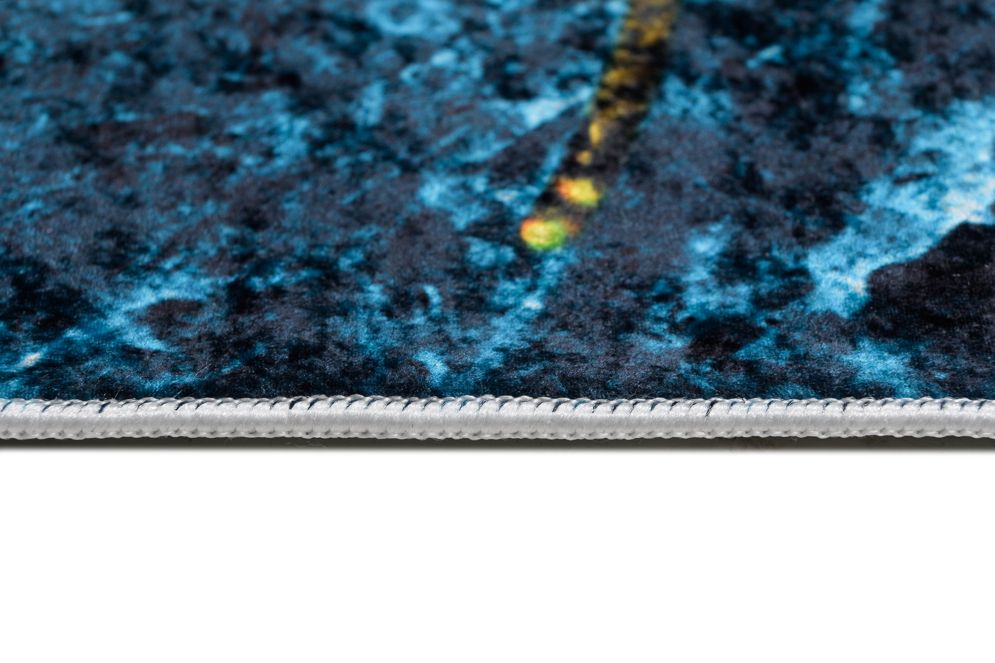 Alfombra Toscana Azul Gris Dorado Mármol