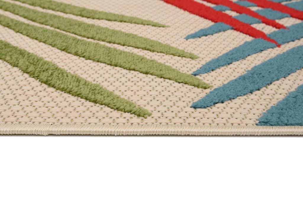 Alfombra Exterior Patio Multicolor Hojas