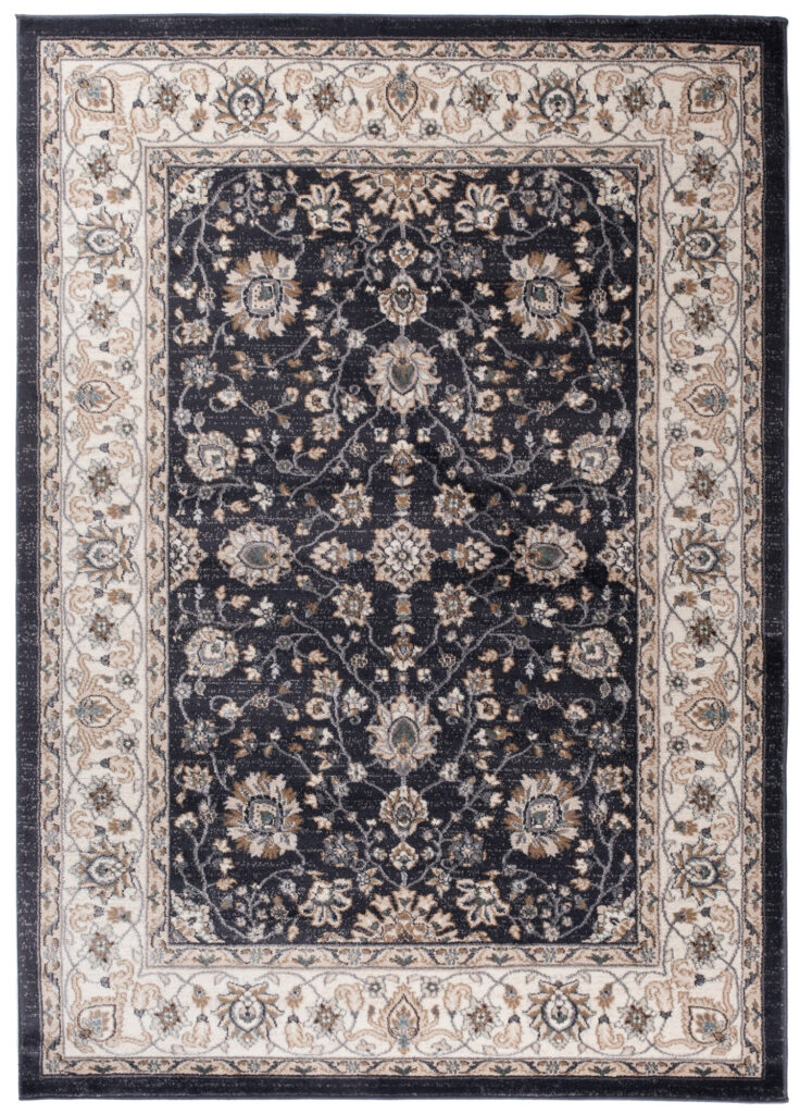 Alfombra Colorado Clásico Negro Crema