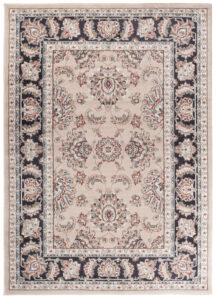 Alfombra Colorado Tradicional Beige Gris Rojo