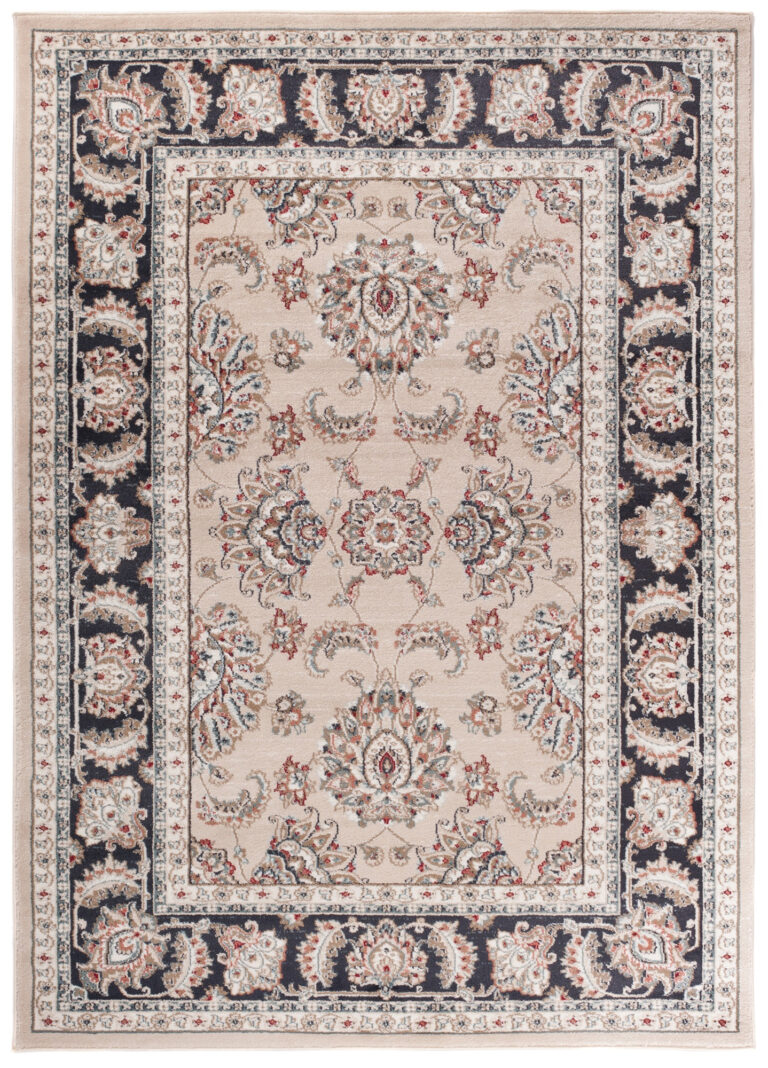 Alfombra Colorado Tradicional Beige Gris Rojo