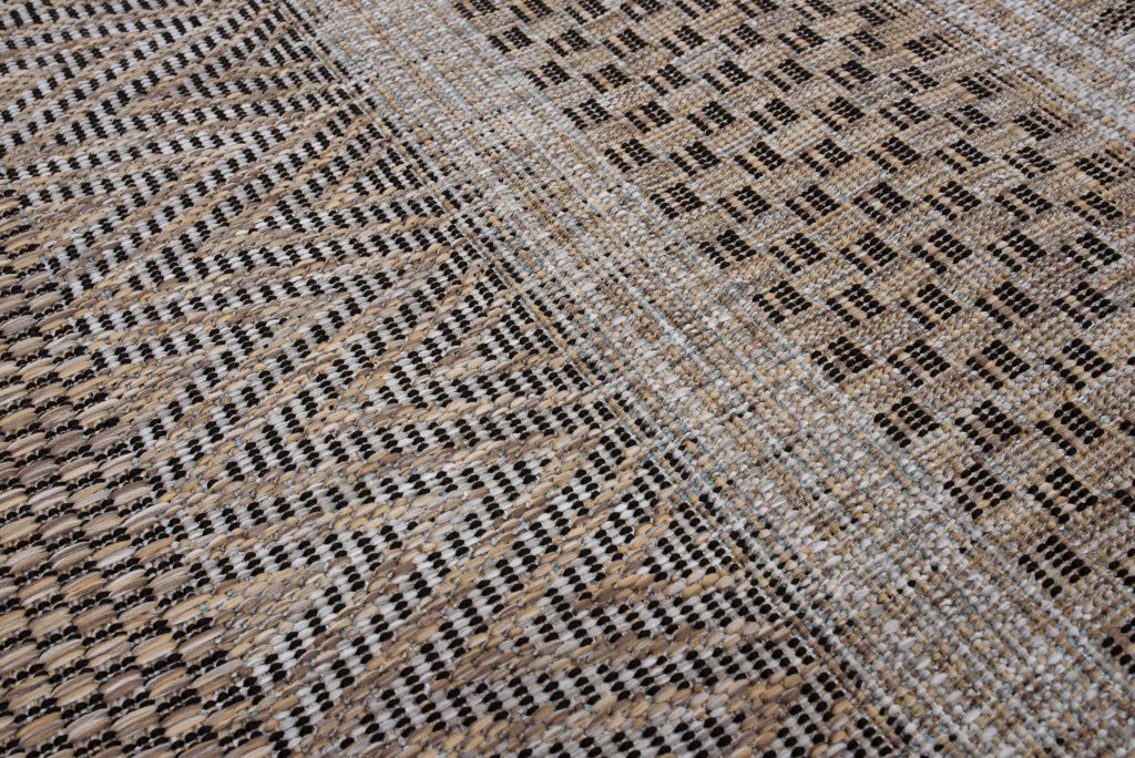 Alfombra Melissa Marrón Rayas Interior Exterior