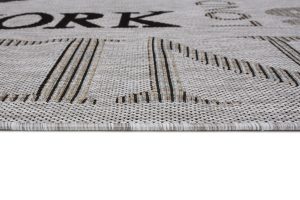 Alfombra Melissa Gris Negro Ciudades Interior Exterior