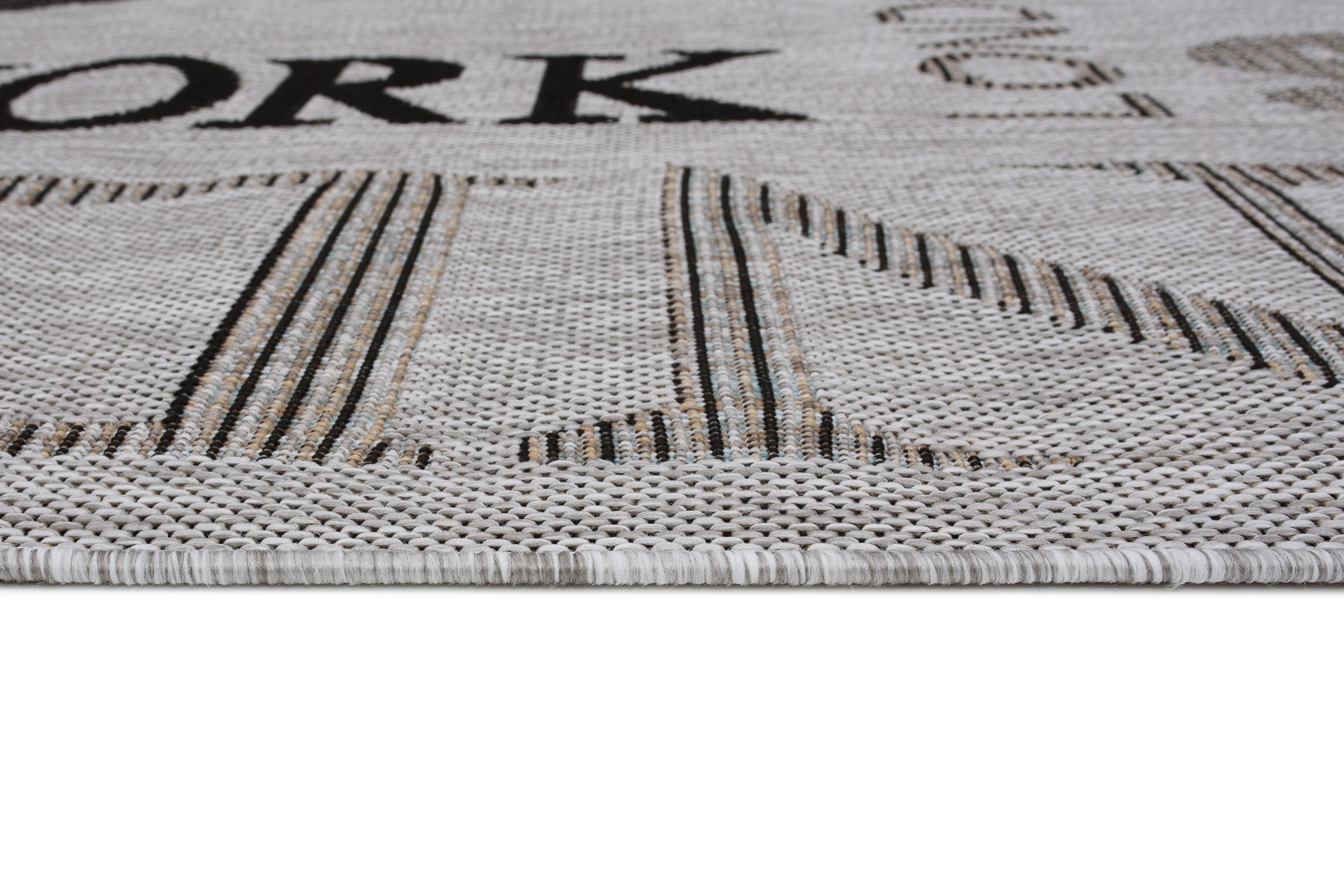 Alfombra Melissa Gris Negro Ciudades Interior Exterior