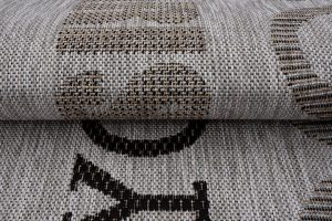 Alfombra Melissa Gris Negro Ciudades Interior Exterior