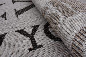 Alfombra Melissa Gris Negro Ciudades Interior Exterior