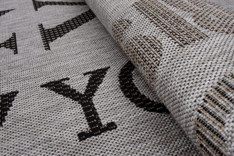 Alfombra Melissa Gris Negro Ciudades Interior Exterior