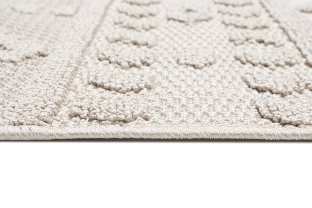 Alfombra Timber Interior Exterior Beige Étnico con Flecos
