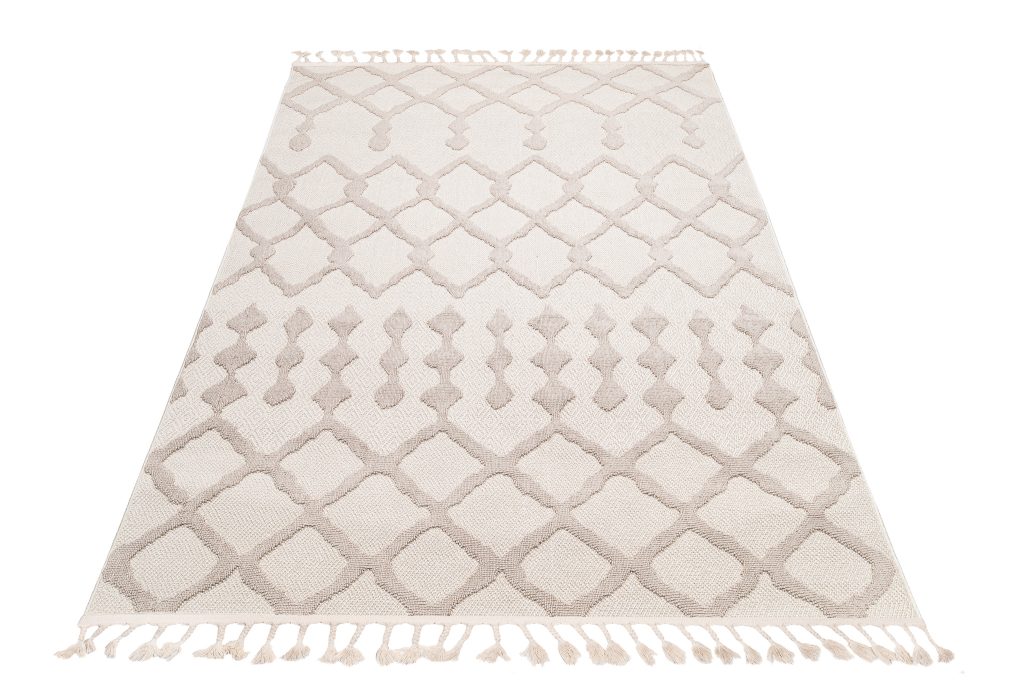 Alfombra Timber Interior Exterior Beige Geométrico Étnico