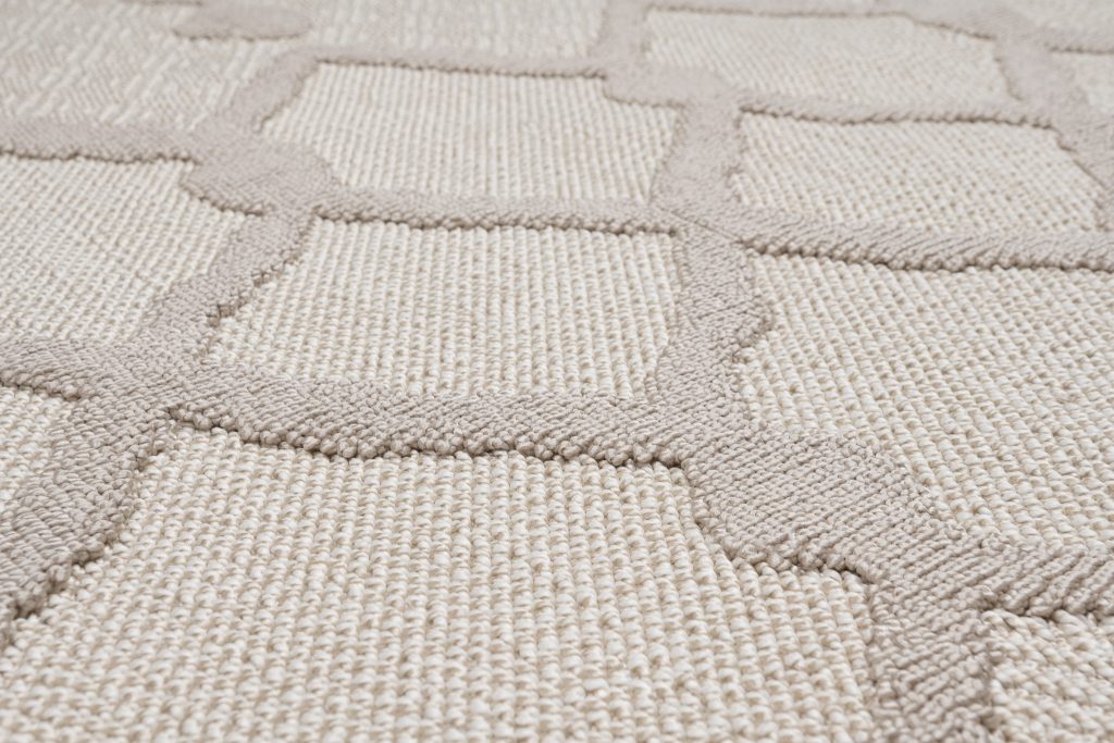 Alfombra Timber Interior Exterior Beige Geométrico Étnico