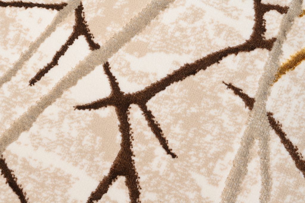Alfombra Golden Beige Dorado Marrón Líneas