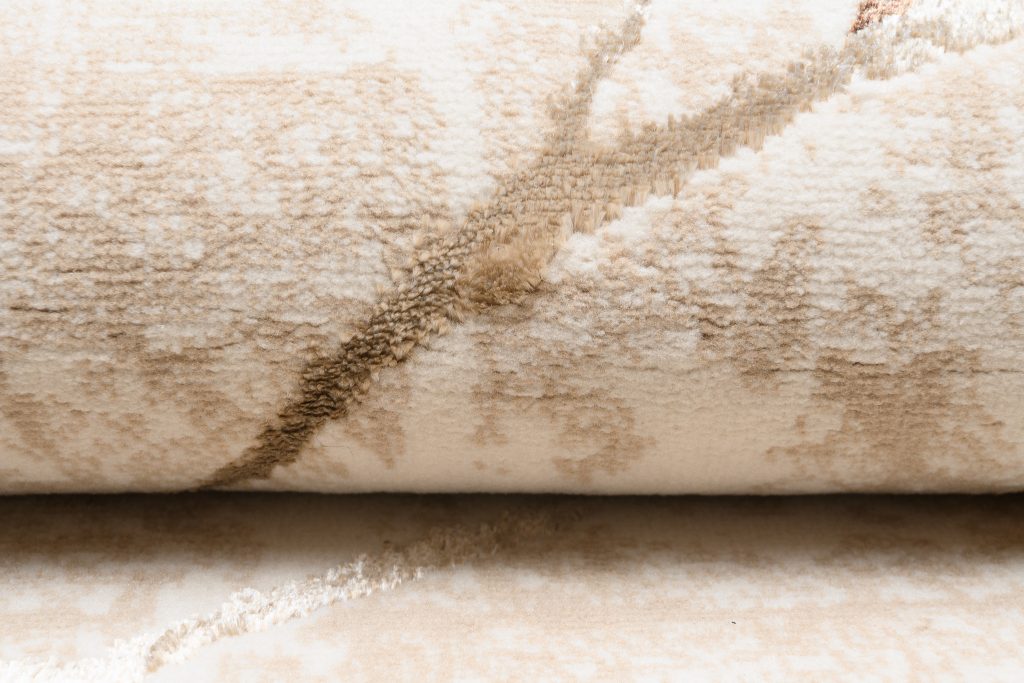 Alfombra Golden Beige Dorado Marrón Líneas