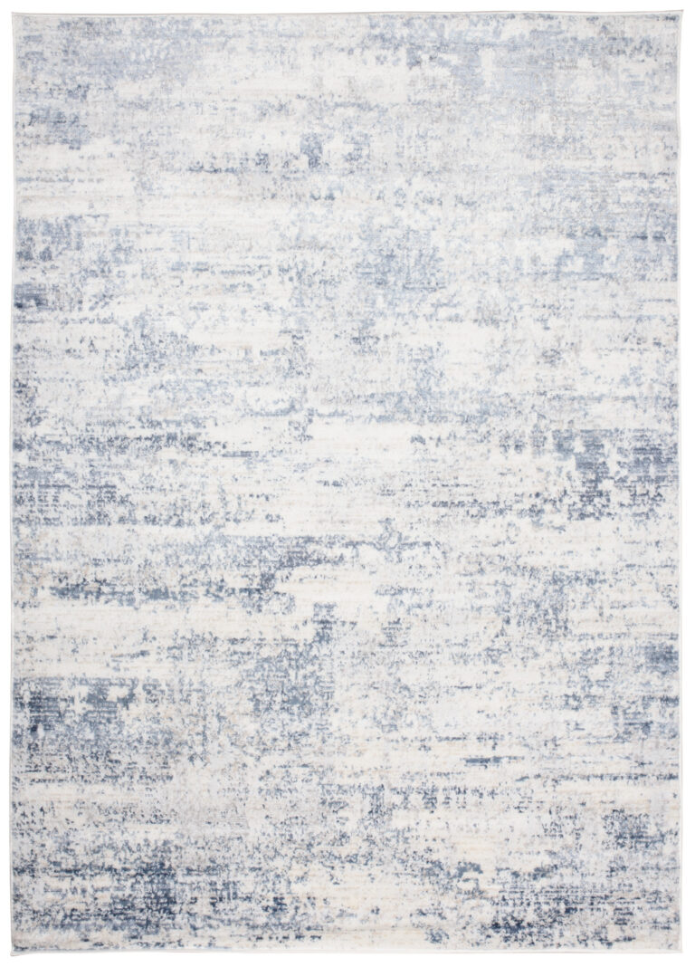 Alfombra Sky Azul Crema Abstracto Moteado