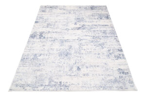 Alfombra Sky Azul Crema Abstracto Moteado