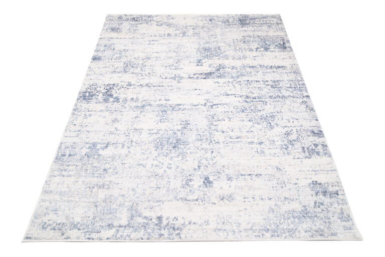 Alfombra Sky Azul Crema Abstracto Moteado