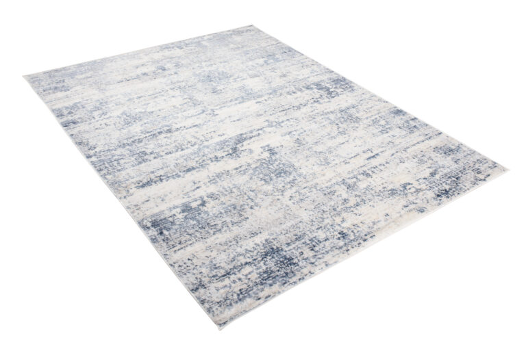 Alfombra Sky Azul Crema Abstracto Moteado