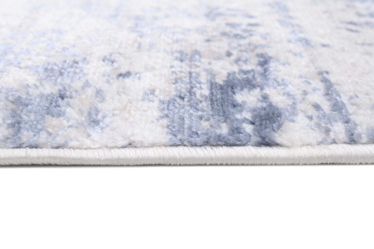 Alfombra Sky Azul Crema Abstracto Moteado