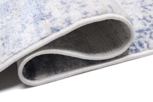 Alfombra Sky Azul Crema Abstracto Moteado