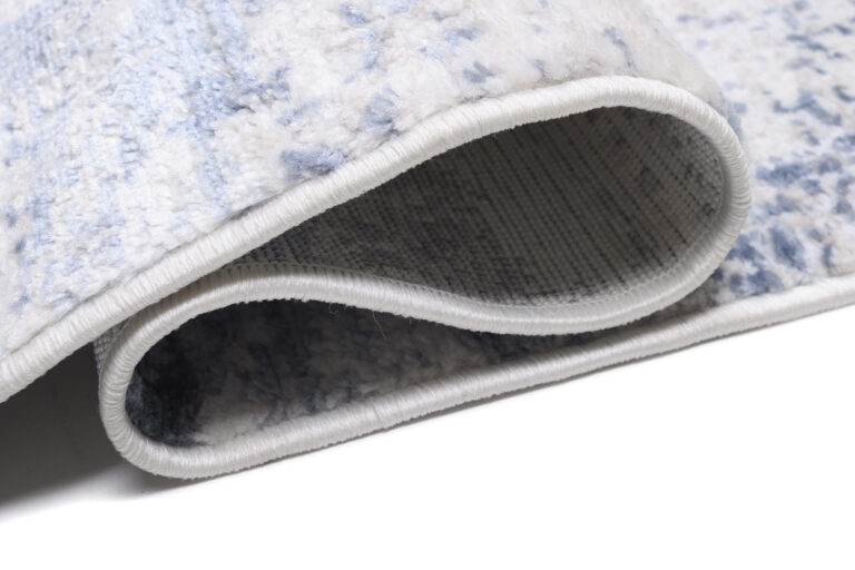 Alfombra Sky Azul Crema Abstracto Moteado