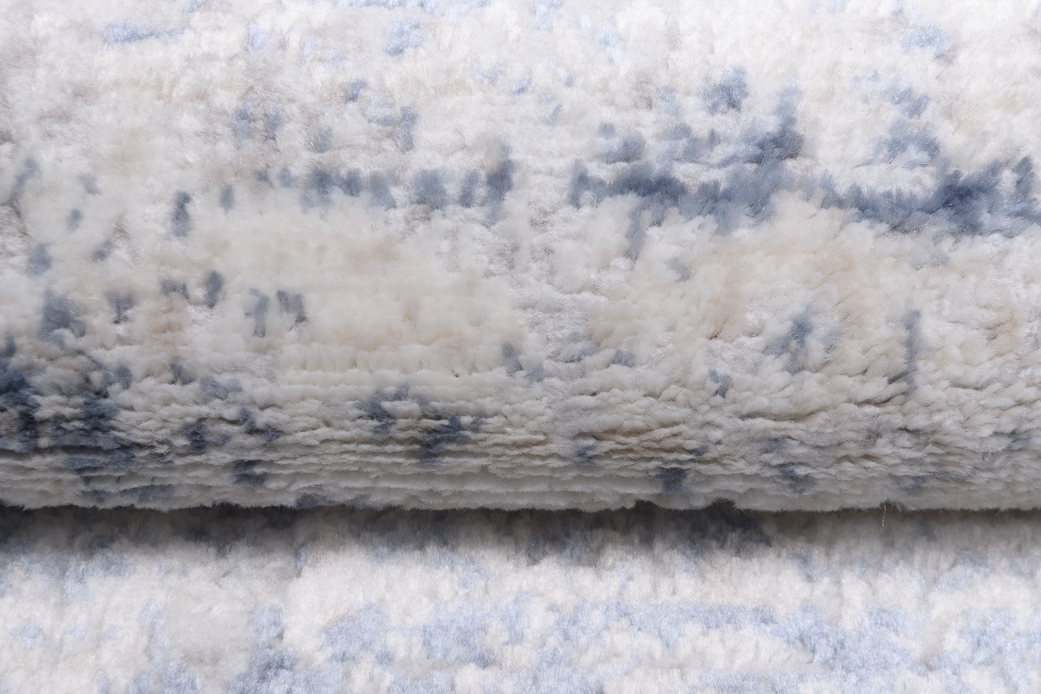 Alfombra Sky Azul Crema Abstracto Moteado
