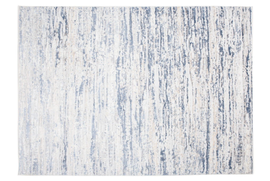 Alfombra Sky Azul Crema Moderno Rayas
