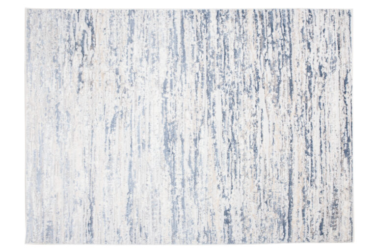 Alfombra Sky Azul Crema Moderno Rayas