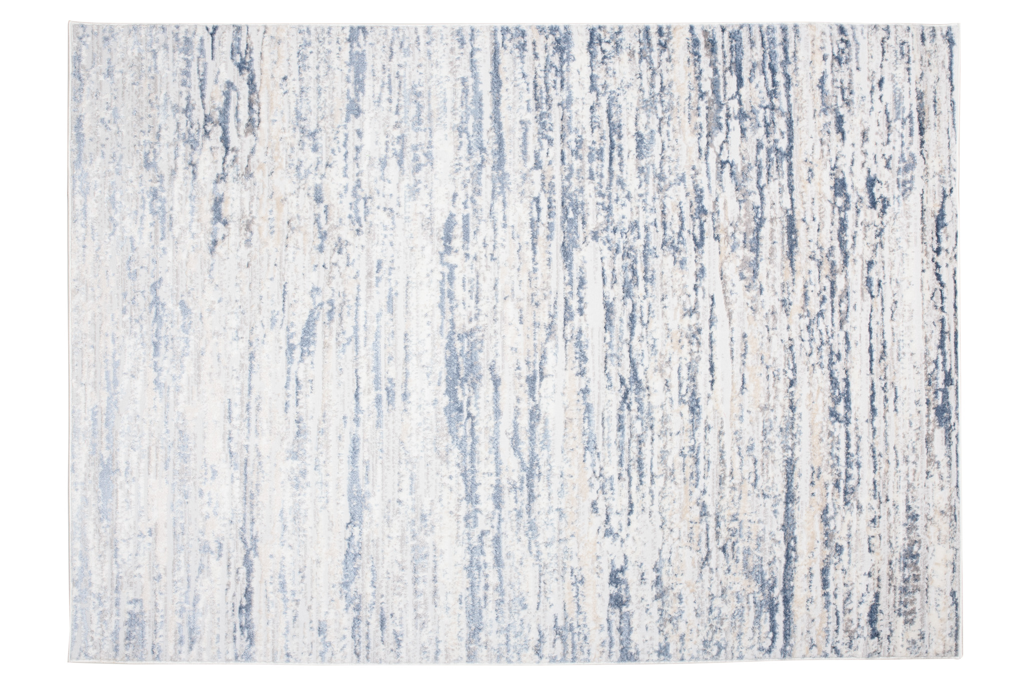 Alfombra Sky Azul Crema Moderno Rayas