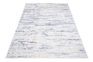 Alfombra Sky Azul Crema Moderno Rayas
