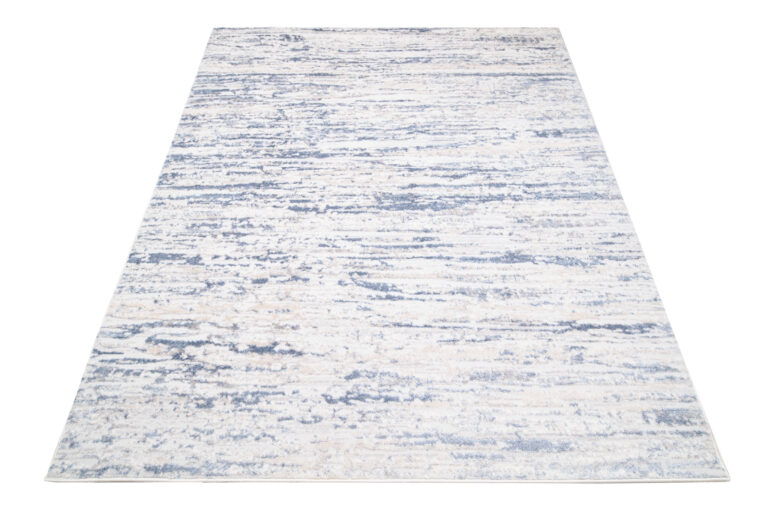 Alfombra Sky Azul Crema Moderno Rayas
