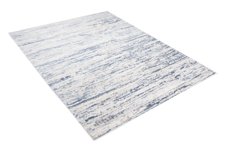 Alfombra Sky Azul Crema Moderno Rayas