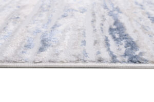 Alfombra Sky Azul Crema Moderno Rayas