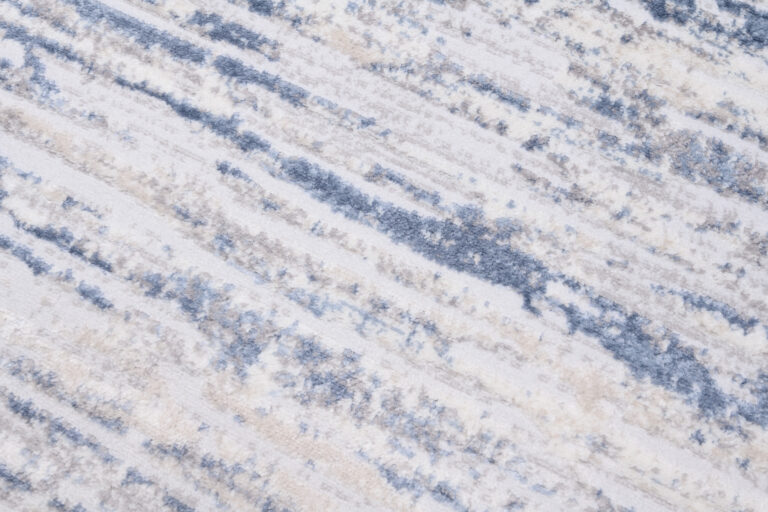 Alfombra Sky Azul Crema Moderno Rayas