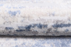 Alfombra Sky Azul Crema Moderno Rayas