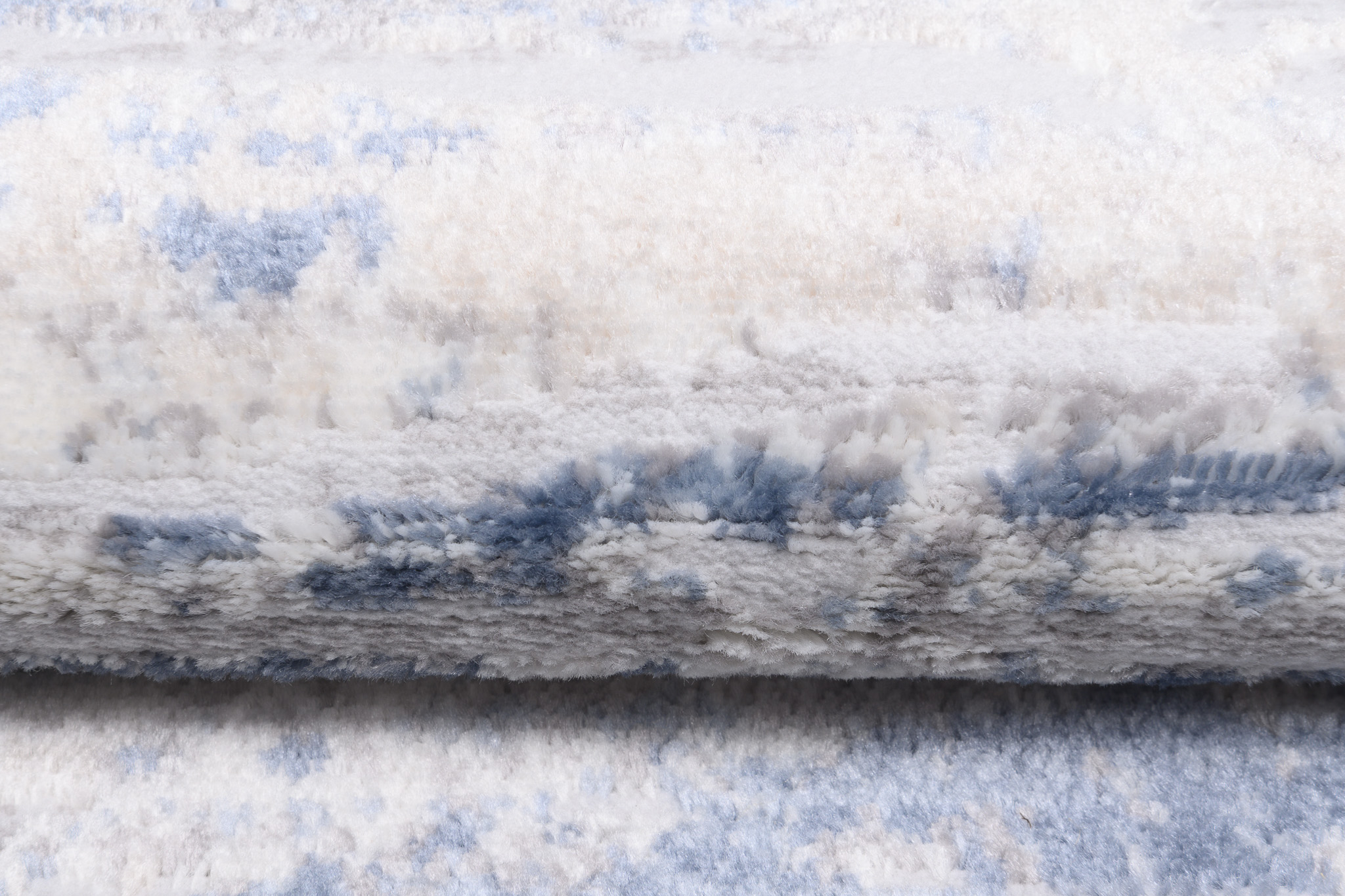 Alfombra Sky Azul Crema Moderno Rayas