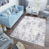 Alfombra Sky Azul Crema Vintage Diamantes