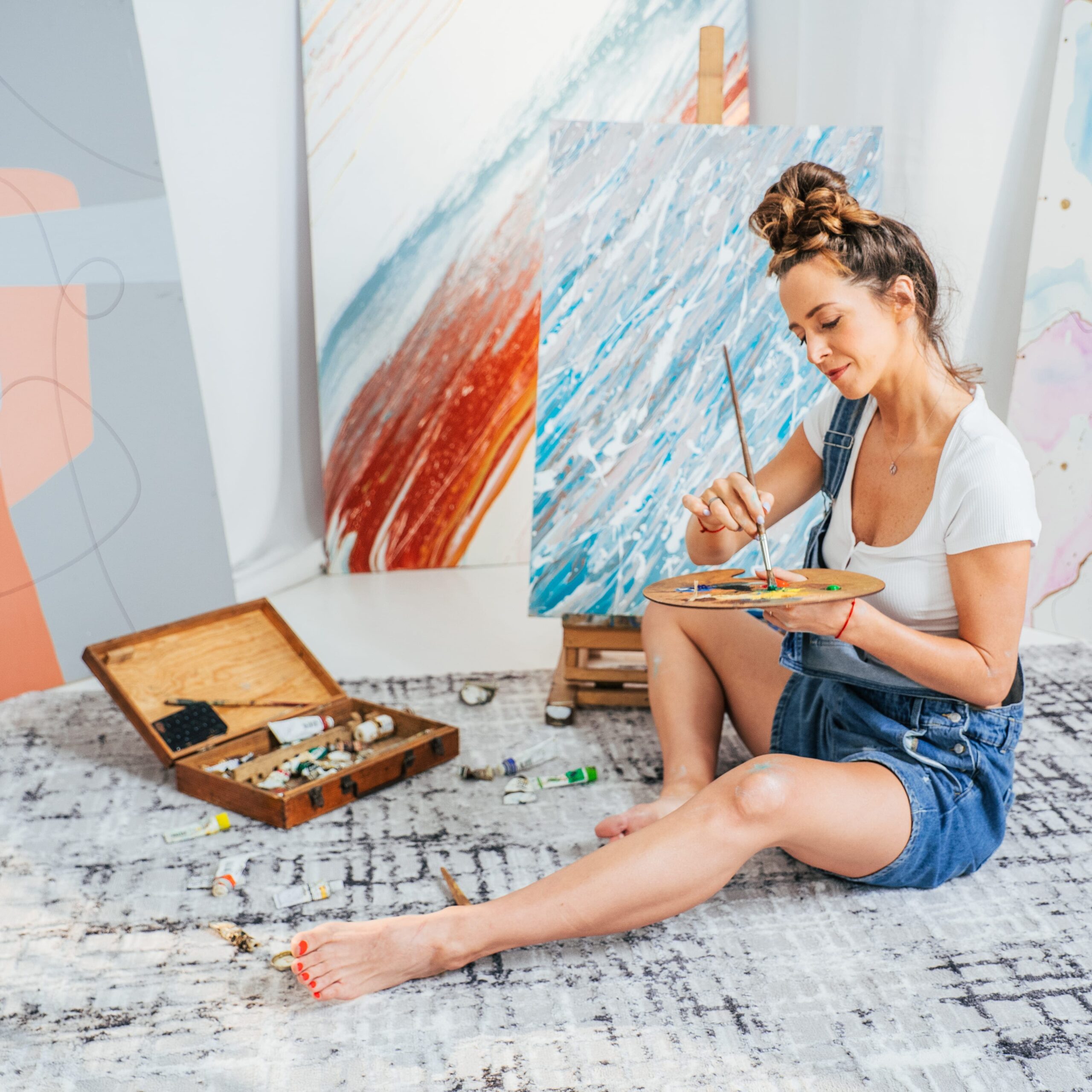 Alfombra Sky Gris Moderno Enrejado