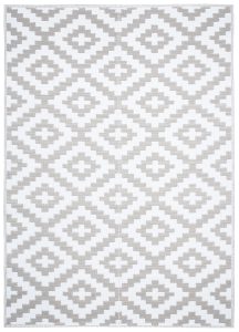 Alfombra Ibiza Exterior Reversible Impermeable Gris Blanco