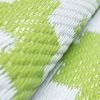 Alfombra Ibiza Exterior Reversible Impermeable Verde Blanco