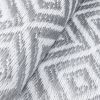 Alfombra Ibiza Exterior Reversible Impermeable Gris Blanco Rombos