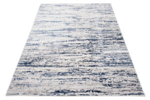 Alfombra Sky Azul Crema Moderno Líneas