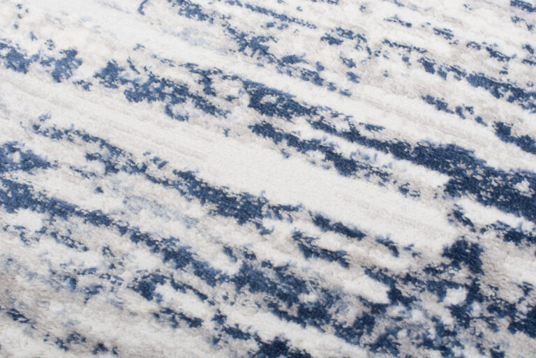 Alfombra Sky Azul Crema Moderno Líneas