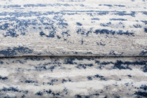 Alfombra Sky Azul Crema Moderno Líneas