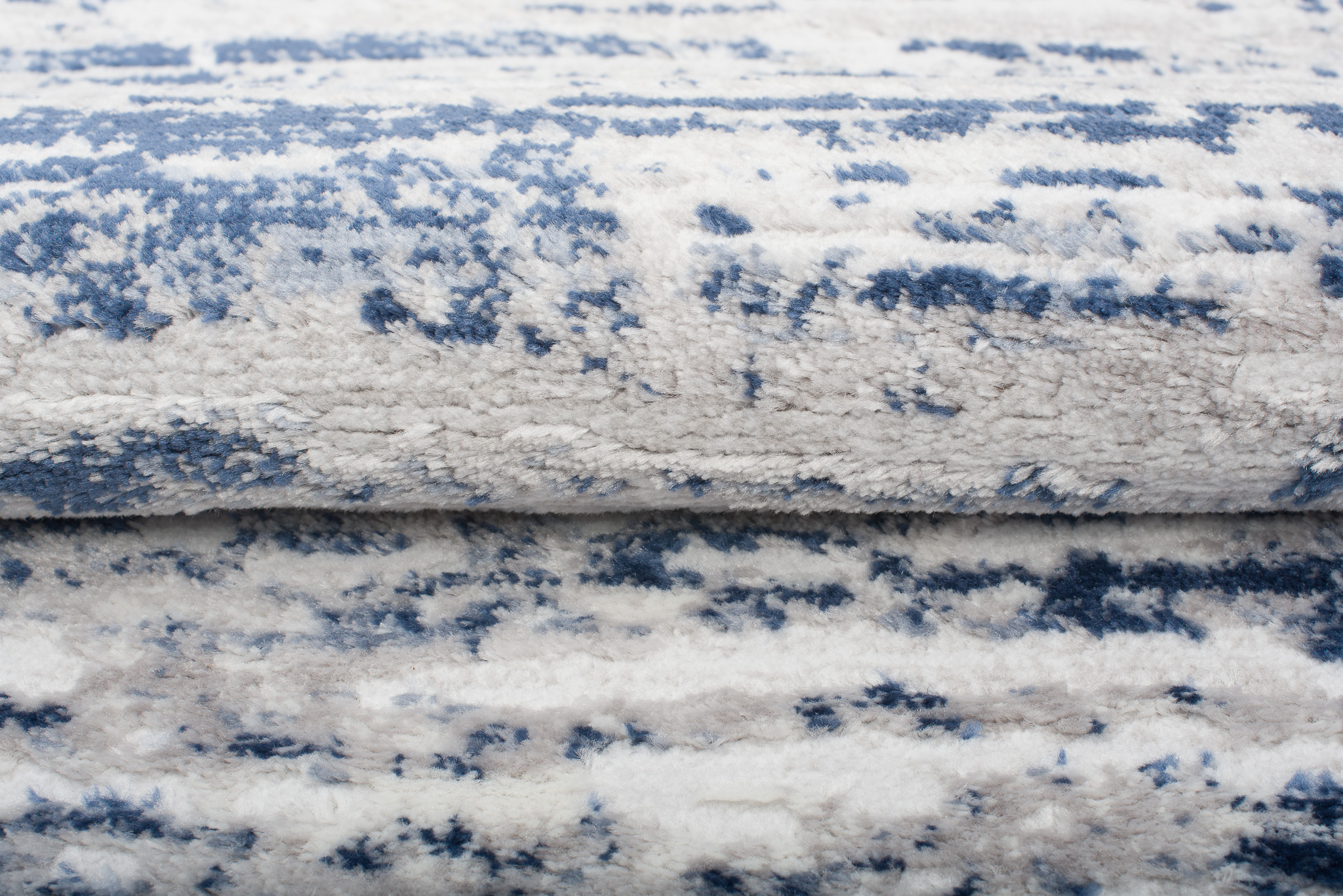 Alfombra Sky Azul Crema Moderno Líneas