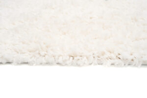 Alfombra Boho con Borlas Crema Étnico Shaggy