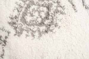 Alfombra Boho con Borlas Crema Étnico Shaggy